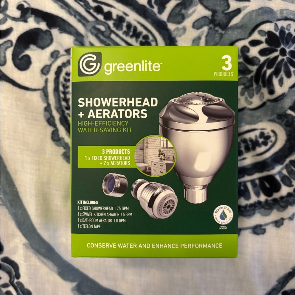 Silver Showerhead and Aerators Kit
